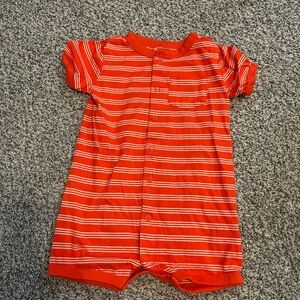 Striped Red Kids romper